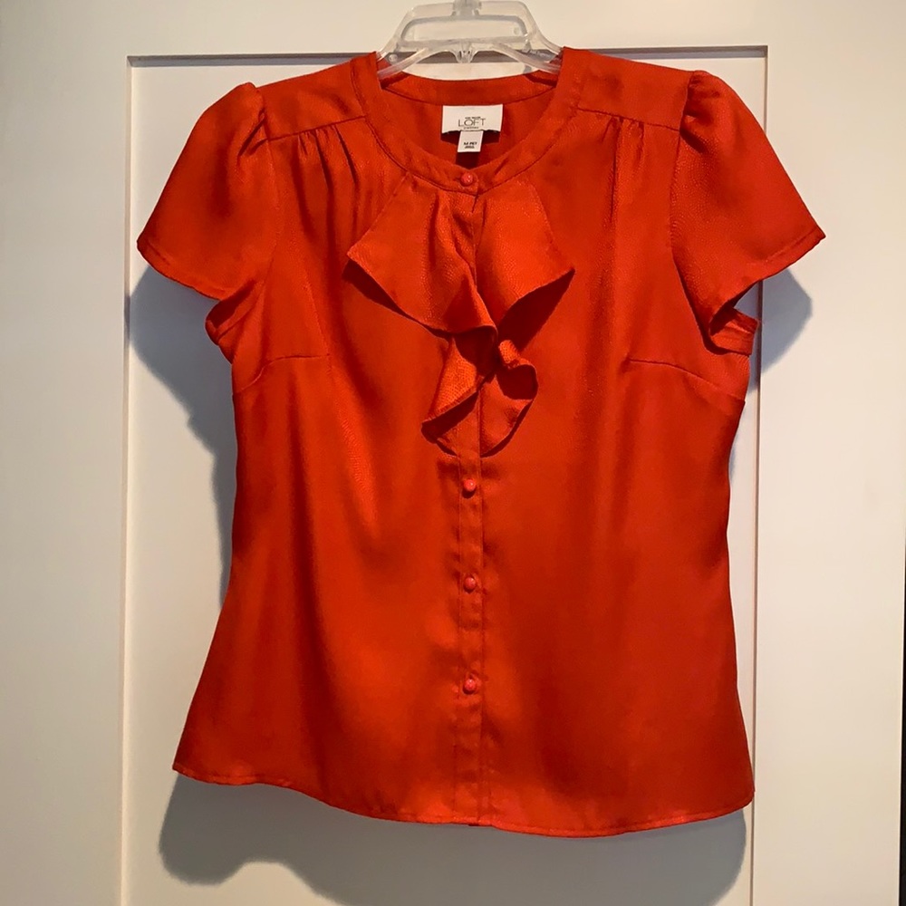 Loft Orange Blouse